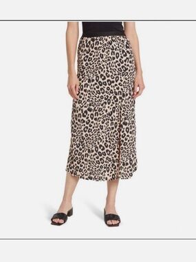 Sanctuary Leopard Print Midi Skirt